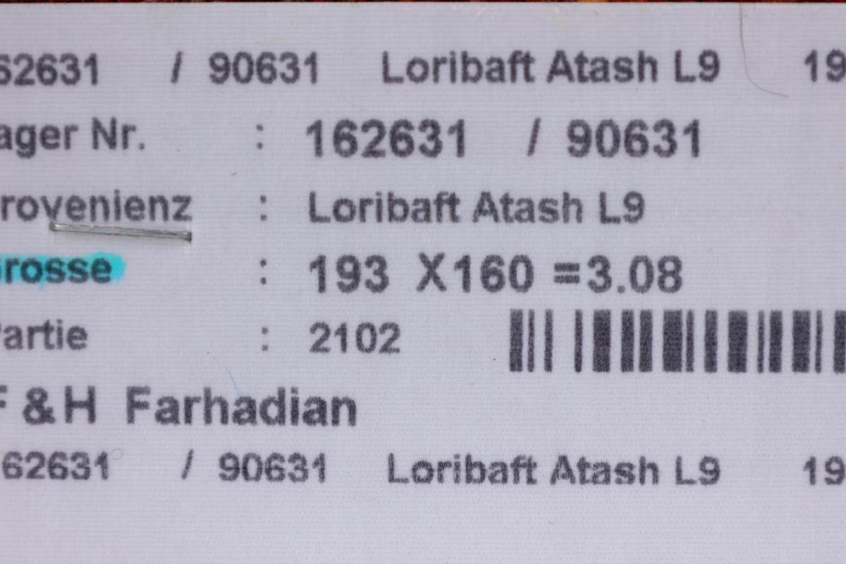 Orientteppich Perser Gabbeh Loribaft rechteckig, 12 Trading, Handgeknüpfter Nain Moderner, Höhe: 159x194 mm Nowbaft