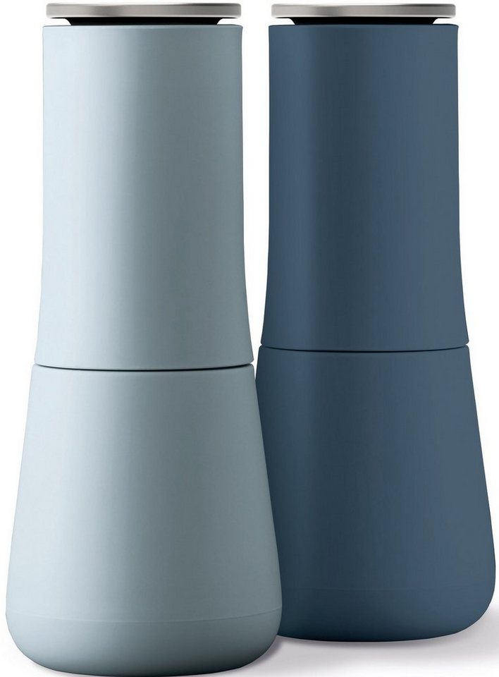 Joseph Joseph Salz-/Pfeffermühle Milltop™ manuell, (2 Stück), Keramikmahlwerk, krümelfrei, Höhe ca. 17 cm