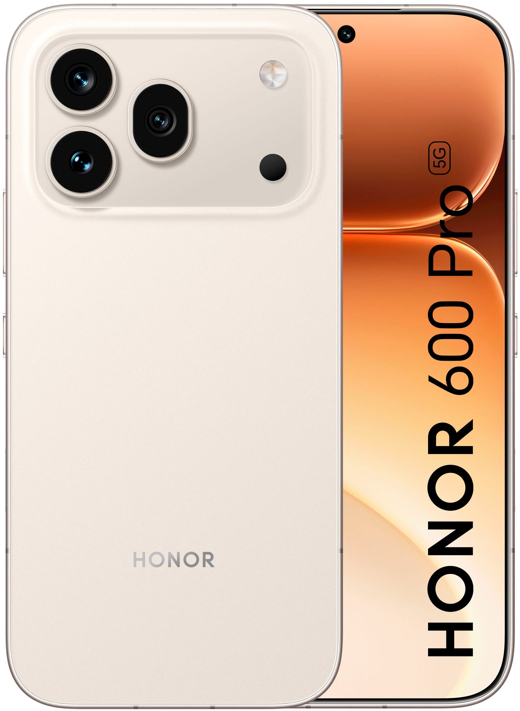 Honor 600 Pro 12+512GB Smartphone (16,69 cm/6,57 Zoll, 512 GB Speicherplatz, 200 MP Kamera) goldfarben
