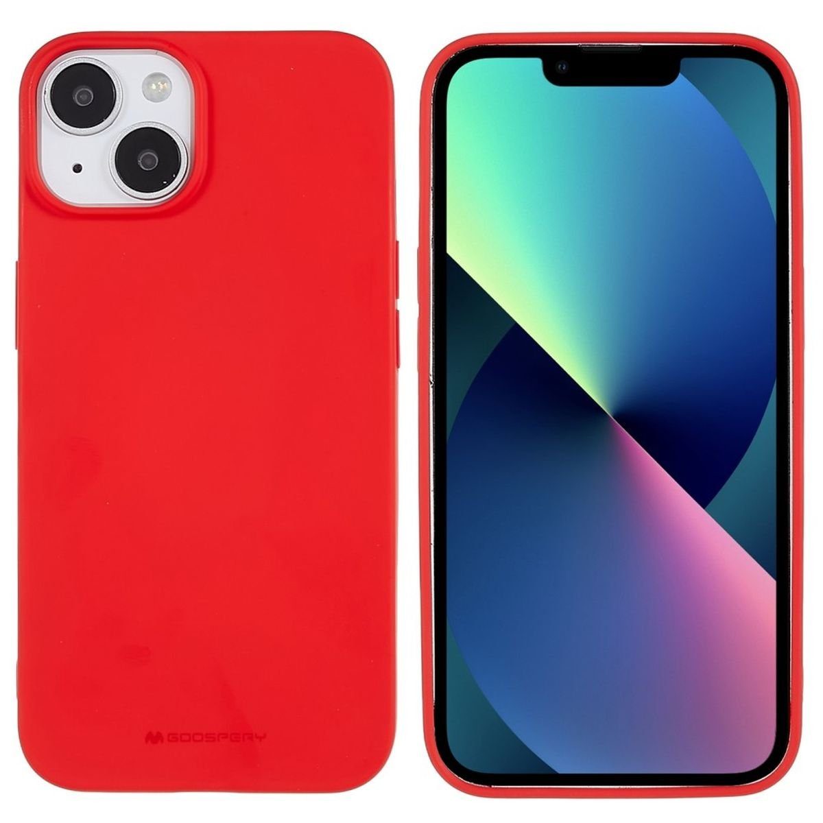 CoverKingz Handyhülle Hülle für Apple iPhone 14 Handyhülle Silikon Case Cover Bumper Matt 15,54 cm (6,12 Zoll), Schutzhülle Handyhülle Silikoncover Softcase farbig