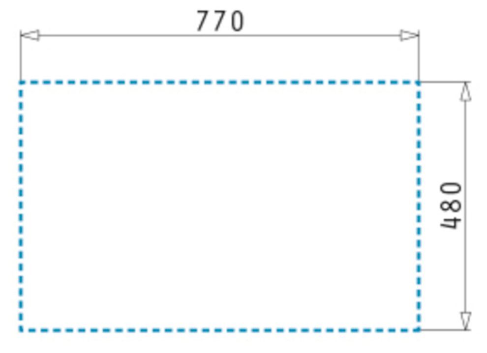 Pyramis Granitspüle Alazia, rechteckig, 79/50 anthrazit cm