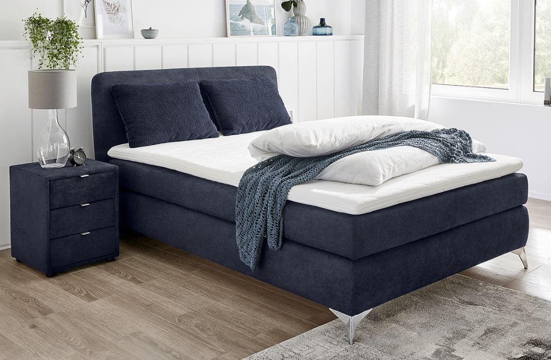 Jockenhöfer Gruppe Boxspringbett "Elfie" inkl. Topper, erhältlich in den Breiten 90,140 & 180cm und diversen Farbvarianten