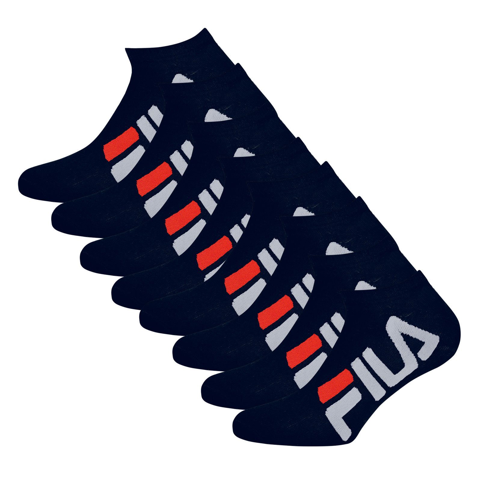 Fila Sneakersocken Calza Inivisible Socks (4-Paar) mit großem Markenschriftzug 321 navy