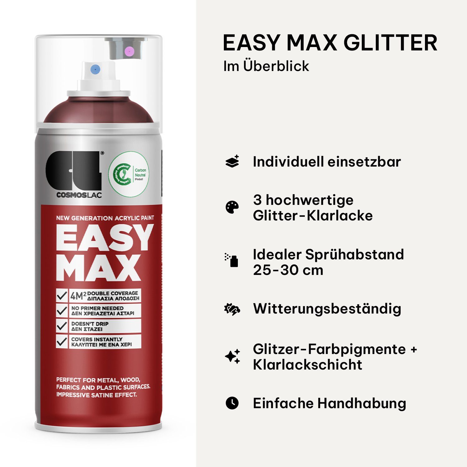COSMOS LAC Sprühflasche Sprühlack Spraydose DIY, Sprühfarbe Acryl Spray, Farbspray Lackspray – Bild 3 von 5