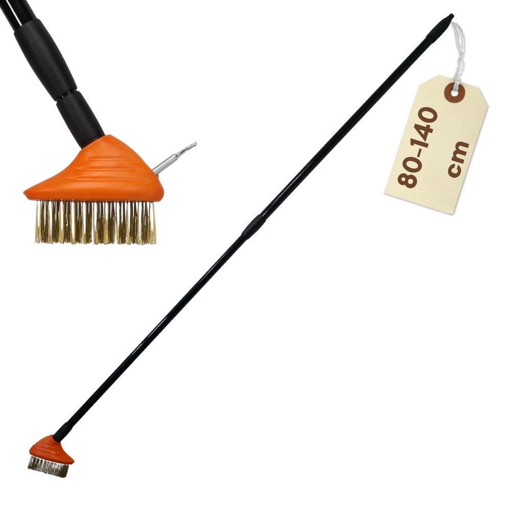 GarPet Fugenkratzer Fugenkratzer Unkraut mit Stiel Haken Pflastersteine Moos Fugen Bürste