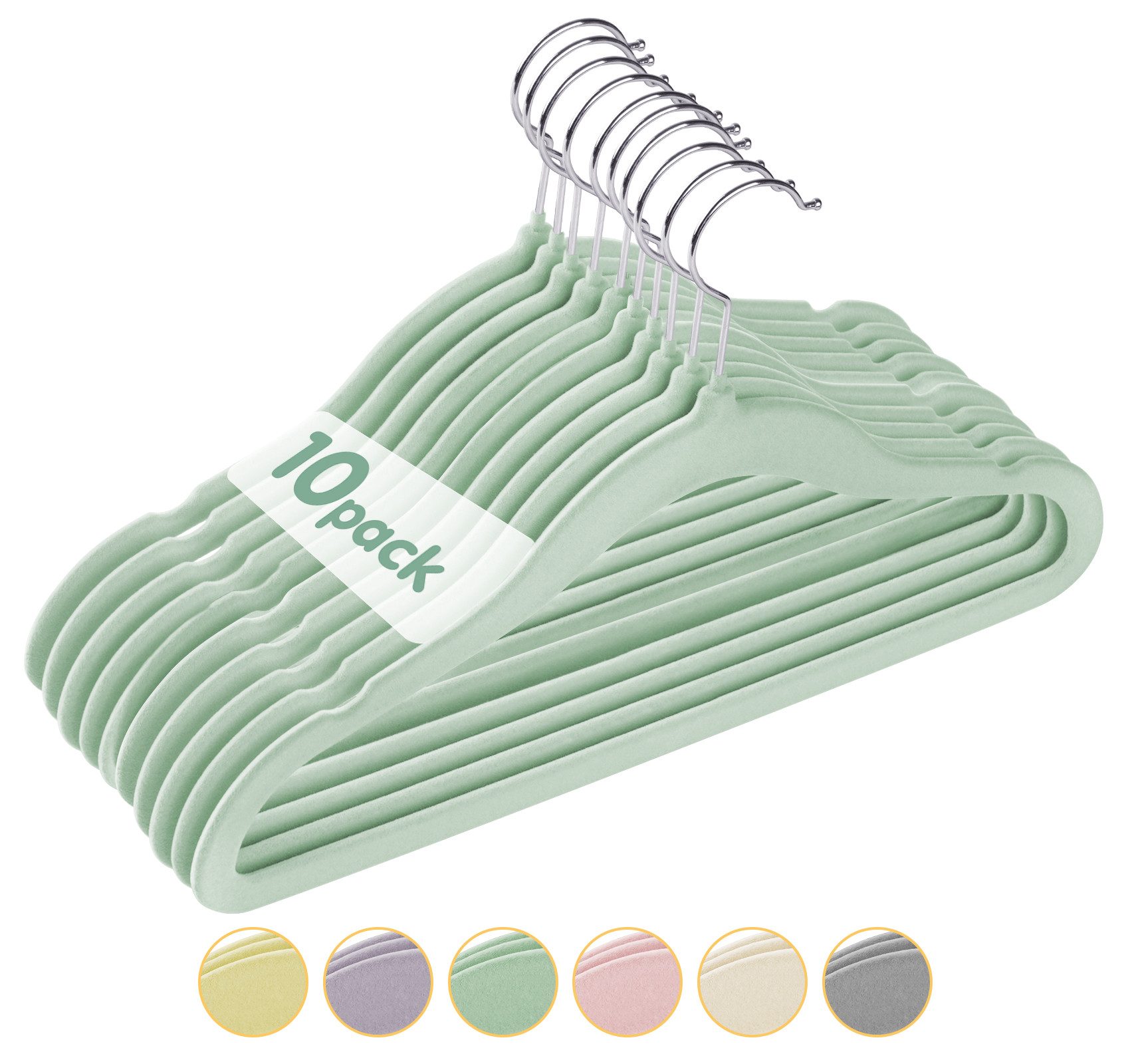 ElitVita Kleiderbügel 10-100 Stück Kinder Kleiderbügel, Samt, Anti-Rutsch, günstig online kaufen