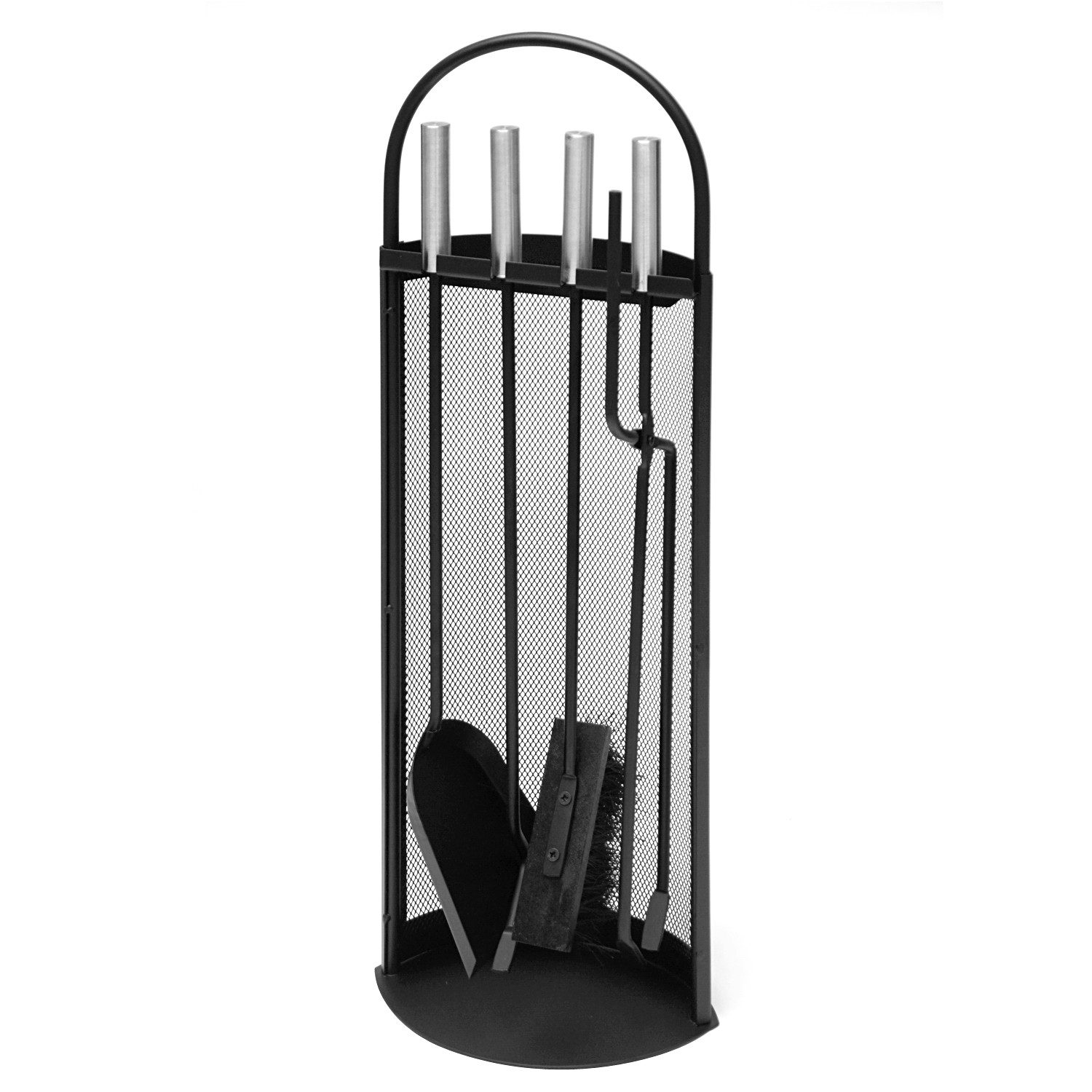 Raik Kamingarnitur Kaminbesteck Albert, 4-teilig, schwarz, Edelstahlgriffe, 66 cm