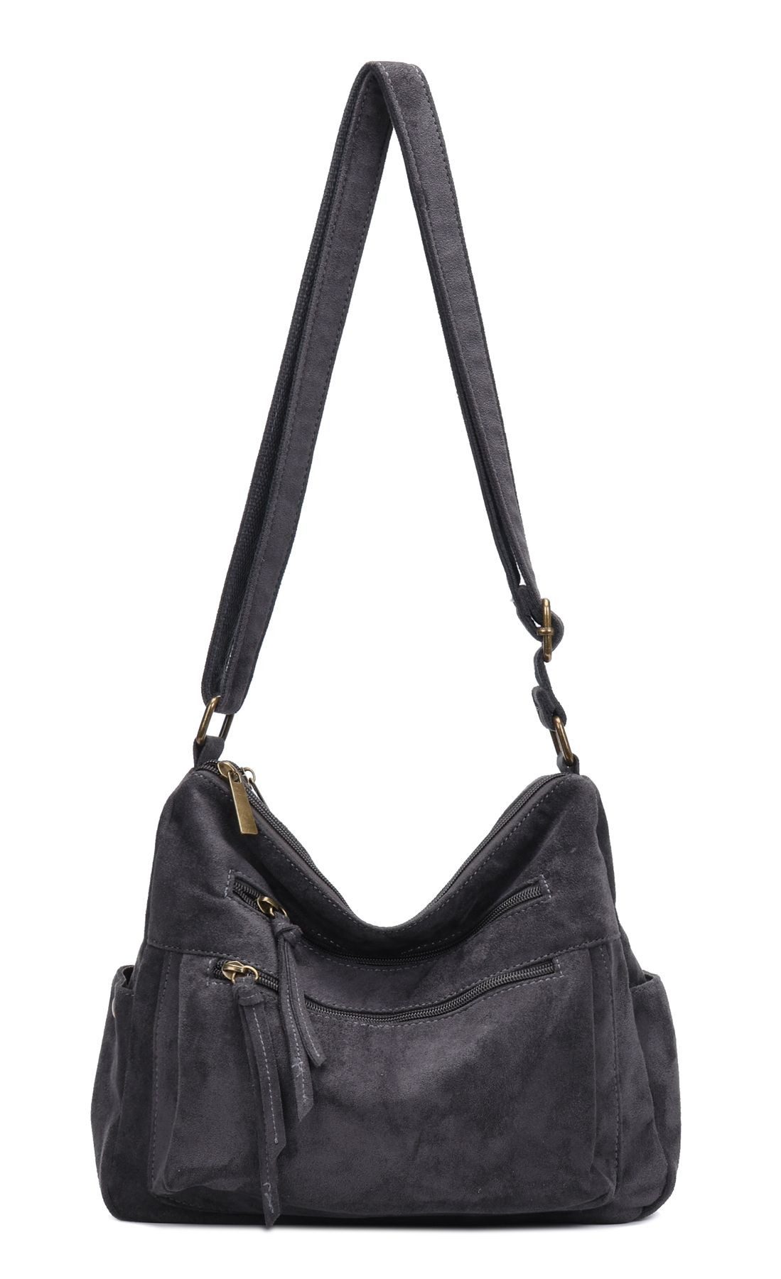 Schultertasche Damen Tasche Samt Shopper Crossbody Umhängetasche Body Bag Freizeit