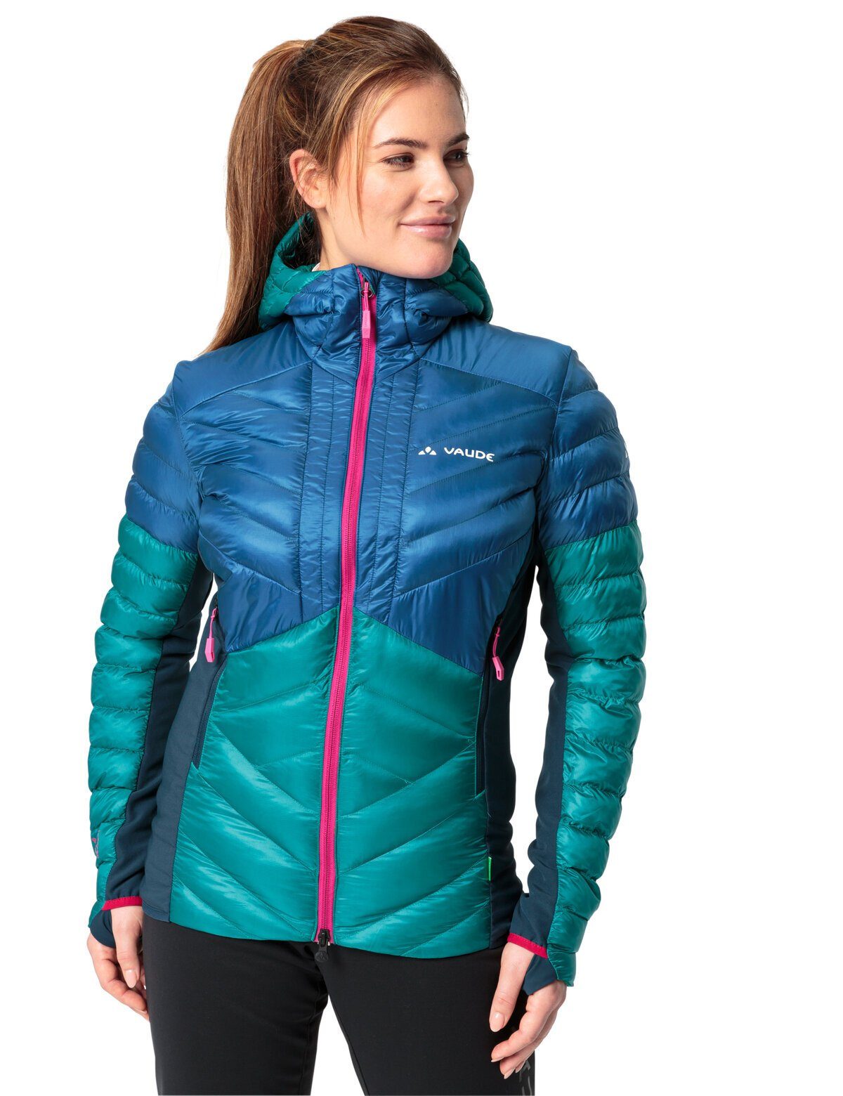 Outdoorjacke Sesvenna VAUDE Pro Women's kompensiert ultramarine II Klimaneutral Jacket (1-St)