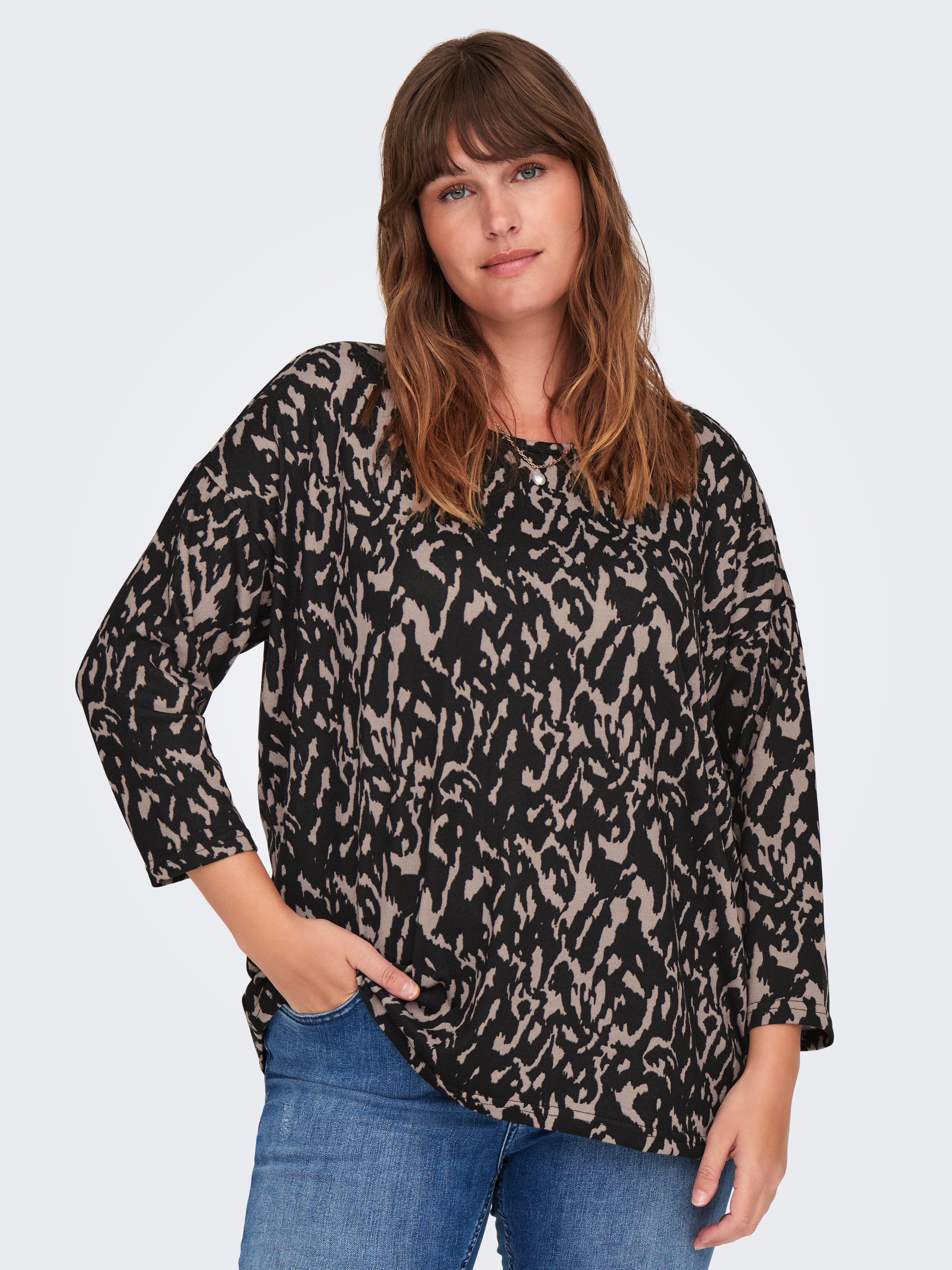 ONLY CARMAKOMA 3/4-Arm-Shirt CARALBA 3/4 TOP günstig online kaufen