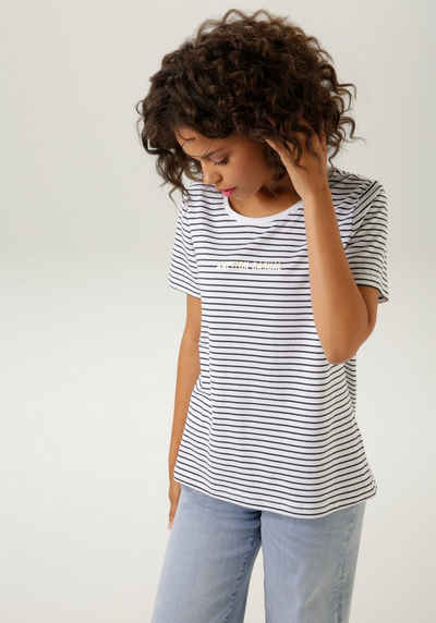 Aniston CASUAL T-Shirt im Streifen-Dessin - NEUE KOLLEKTION