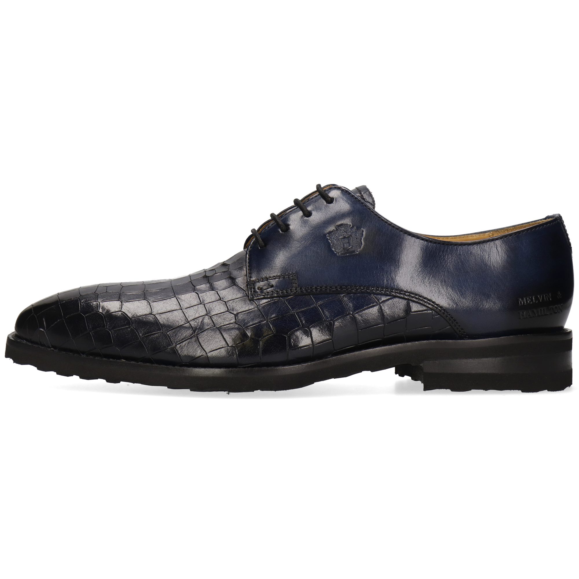 Melvin & Hamilton Flynn 1 Leder-Derby Schuhe für Herren Schnürschuh Flache Absätze, Echtes Leder, Vegetabile Gerbung