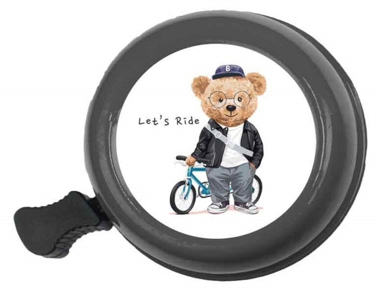 bb Klostermann Fahrradklingel bbeBells "Teddy Bär", Ø55mm, schwarz: Let's ride
