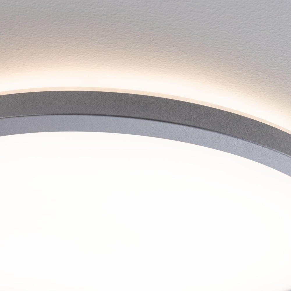 Paulmann LED Deckenleuchte LED warmweiss, in verbaut, Angabe, fest LED, Deckenleuchte Deckenlampe, Leuchtmittel Atria 11,2W 850lm Deckenbeleuchtung, enthalten: rund, Ja, Chrom-matt 3000K Deckenlicht Shine keine