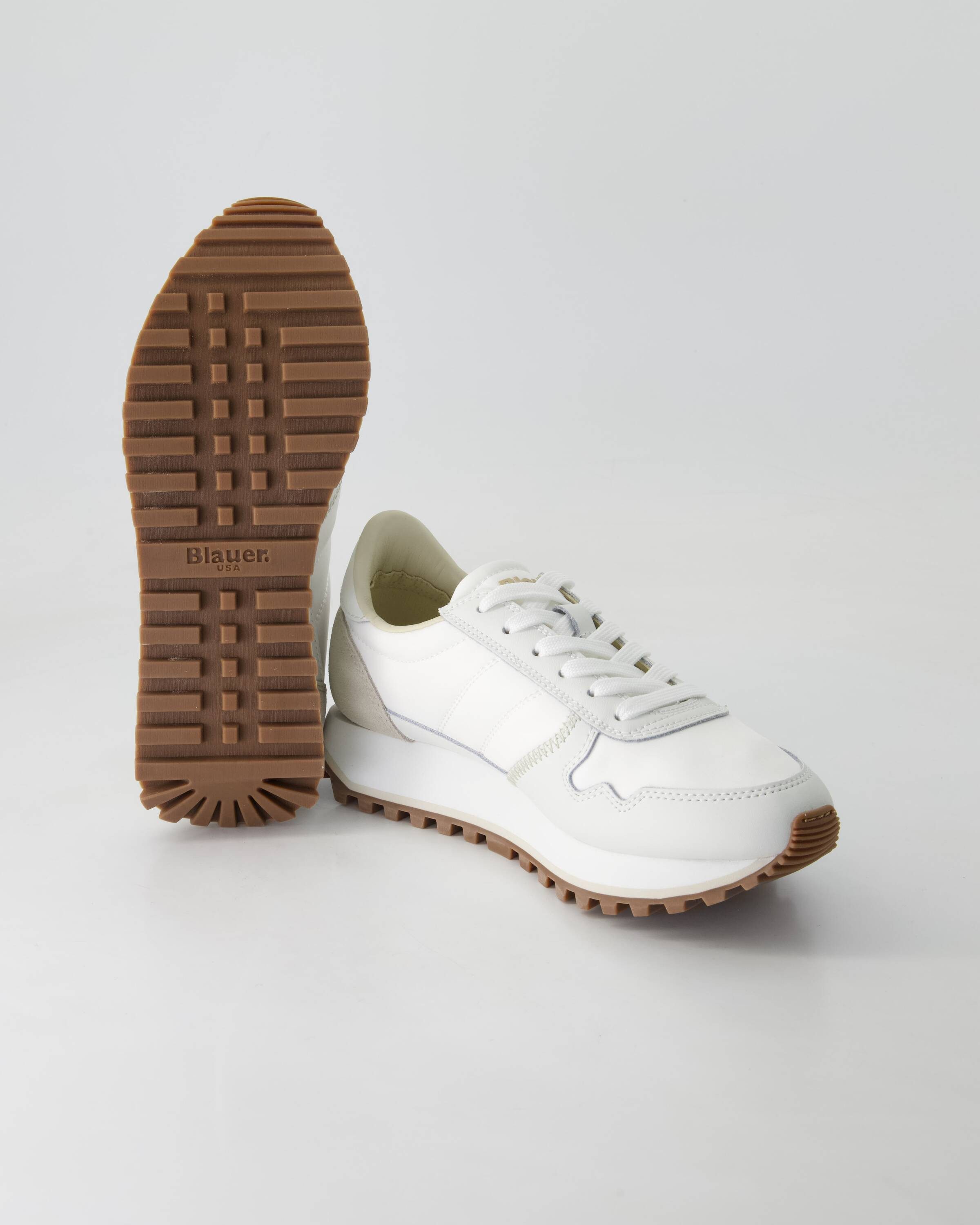 Blauer S5Millen03 Sneaker Obermaterial: Leder und Textil