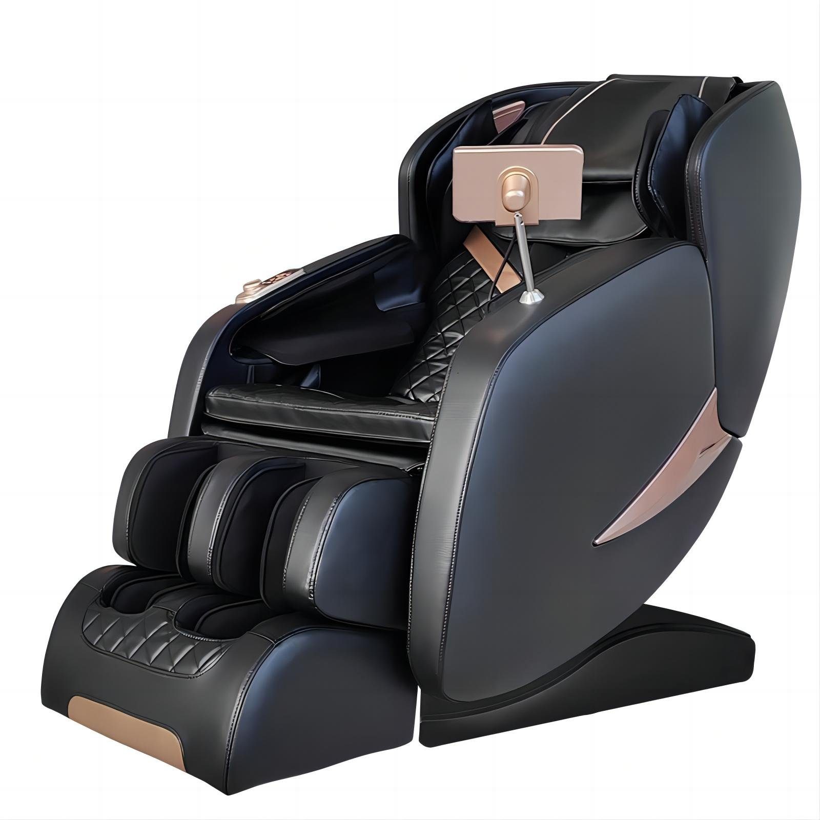 Salottini Massagesessel Edler 2D Massagesessel Zürich Relaxsessel Wärmefunktion schwarz, mit Relaxfunktion