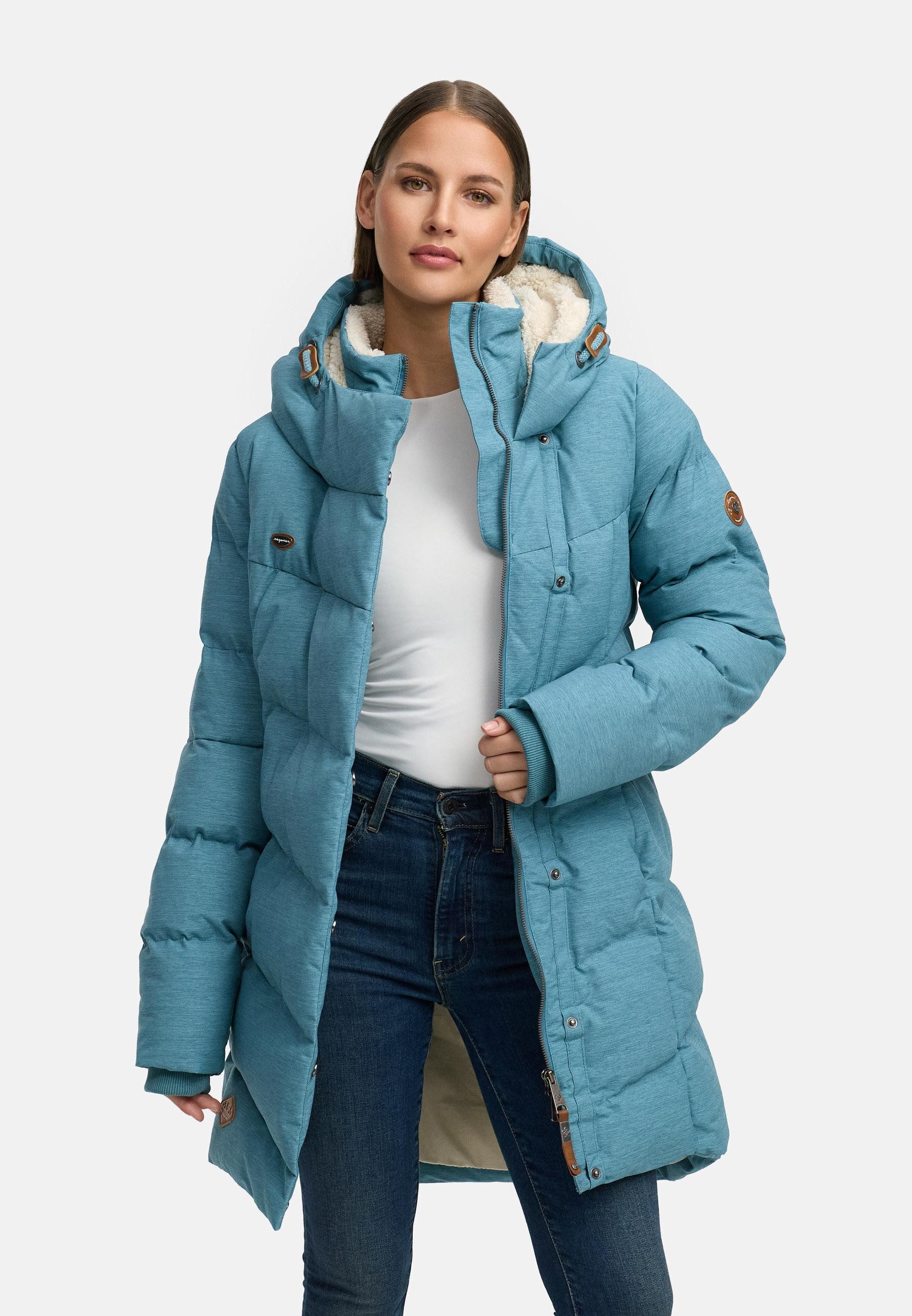 Ragwear Wintermantel Pavla stylischer Winterparka mit Teddyfutter und Kapuze – Bild 5 von 5
