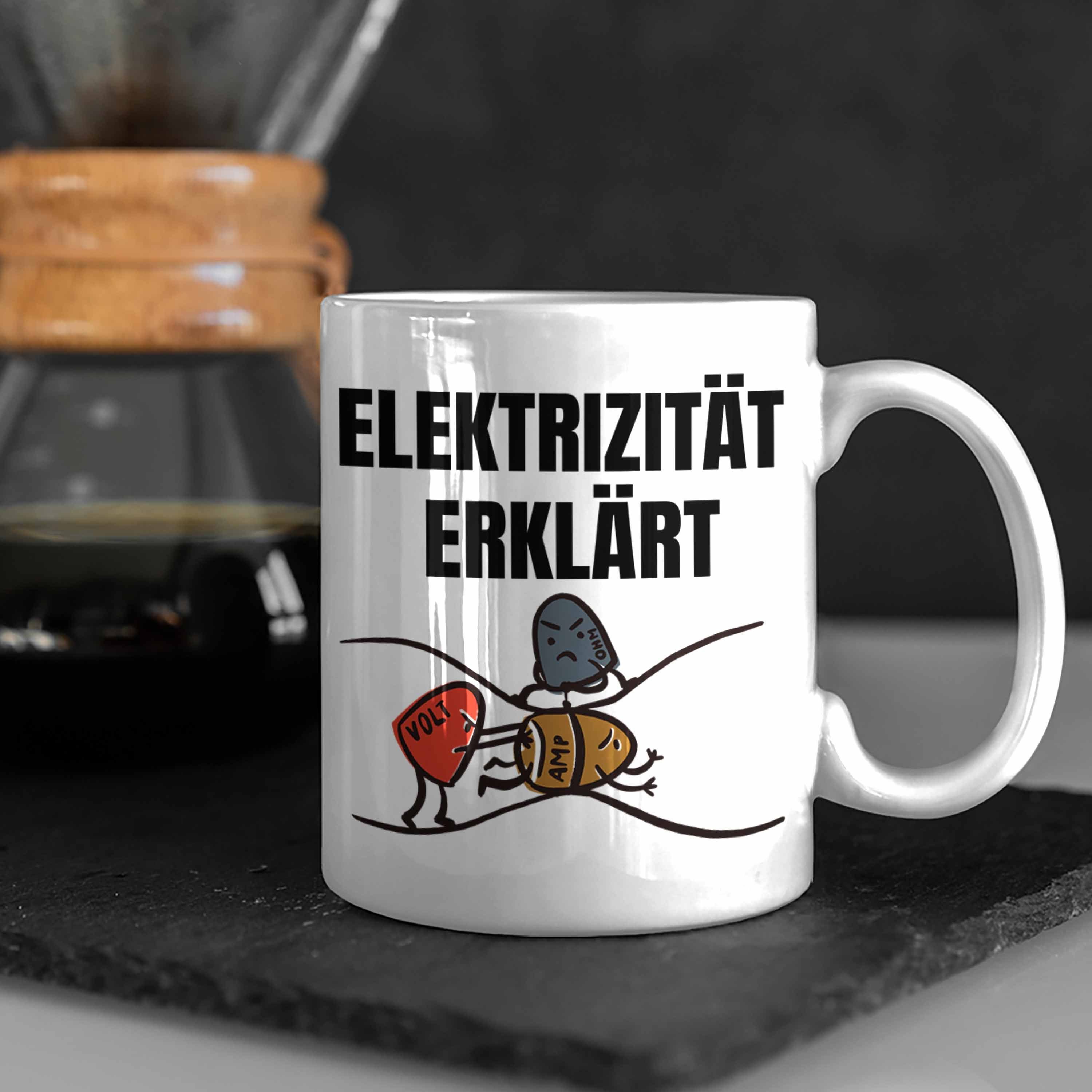 Trendation Elektriker Tasse Mit Spruch 'Ich Bin Elektriker Kein Frauenarzt' – Witziges Geschenk Für Handwerker