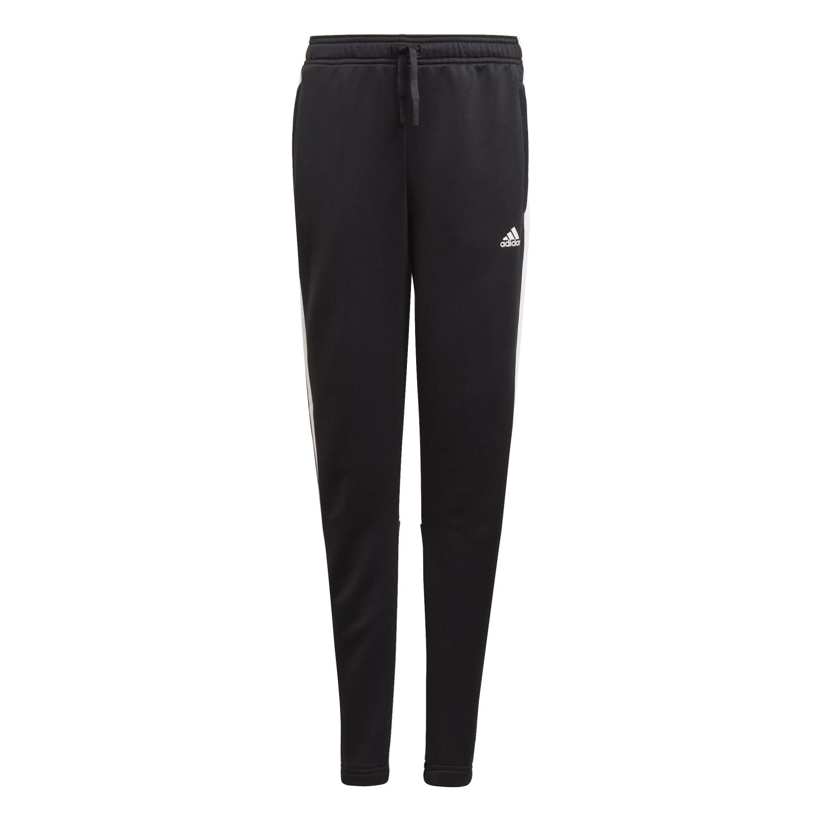Trainingshose Designed 2 Move 3-Streifen lang schwarz Mädchen
