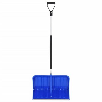 vidaXL Schneeschieber Schneeschaufel Blau 145 cm Aluminium