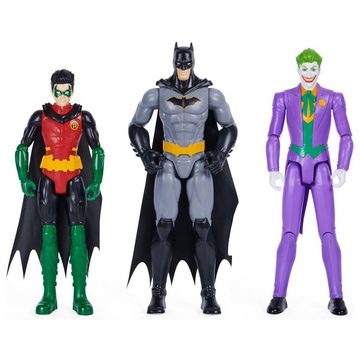 Metamorph Actionfigur Batman und Robin vs Joker Actionfiguren Set, 30 cm große Actionfiguren in authentischem DC Comic-Design
