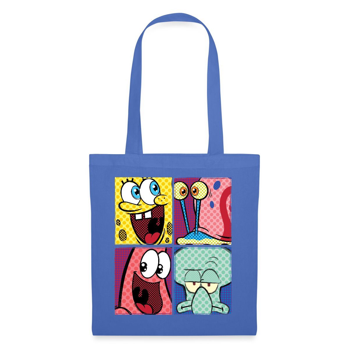 Henkeltasche SpongeBob Schwammkopf Patrick Gary Thaddäus Stoffbeutel