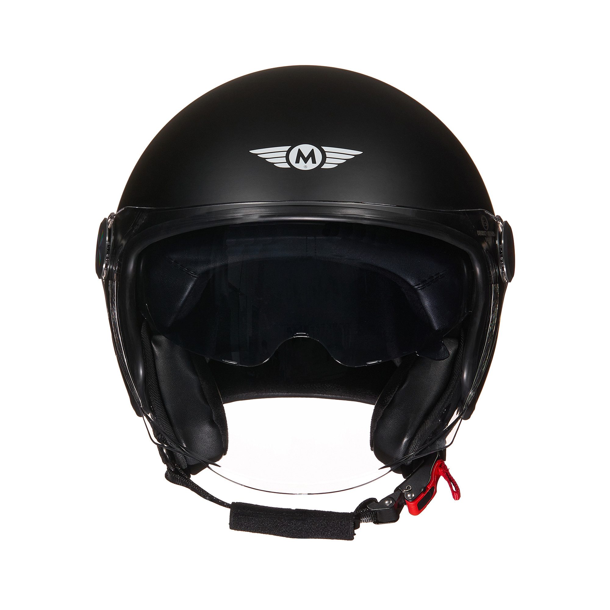 MOTO HELMETS Motorradhelm Jethelm Motorradhelm, Helm für Motorrad & Roller, Schnellverschluss, Sonnenvisier, nur 1050g – Bild 3 von 5