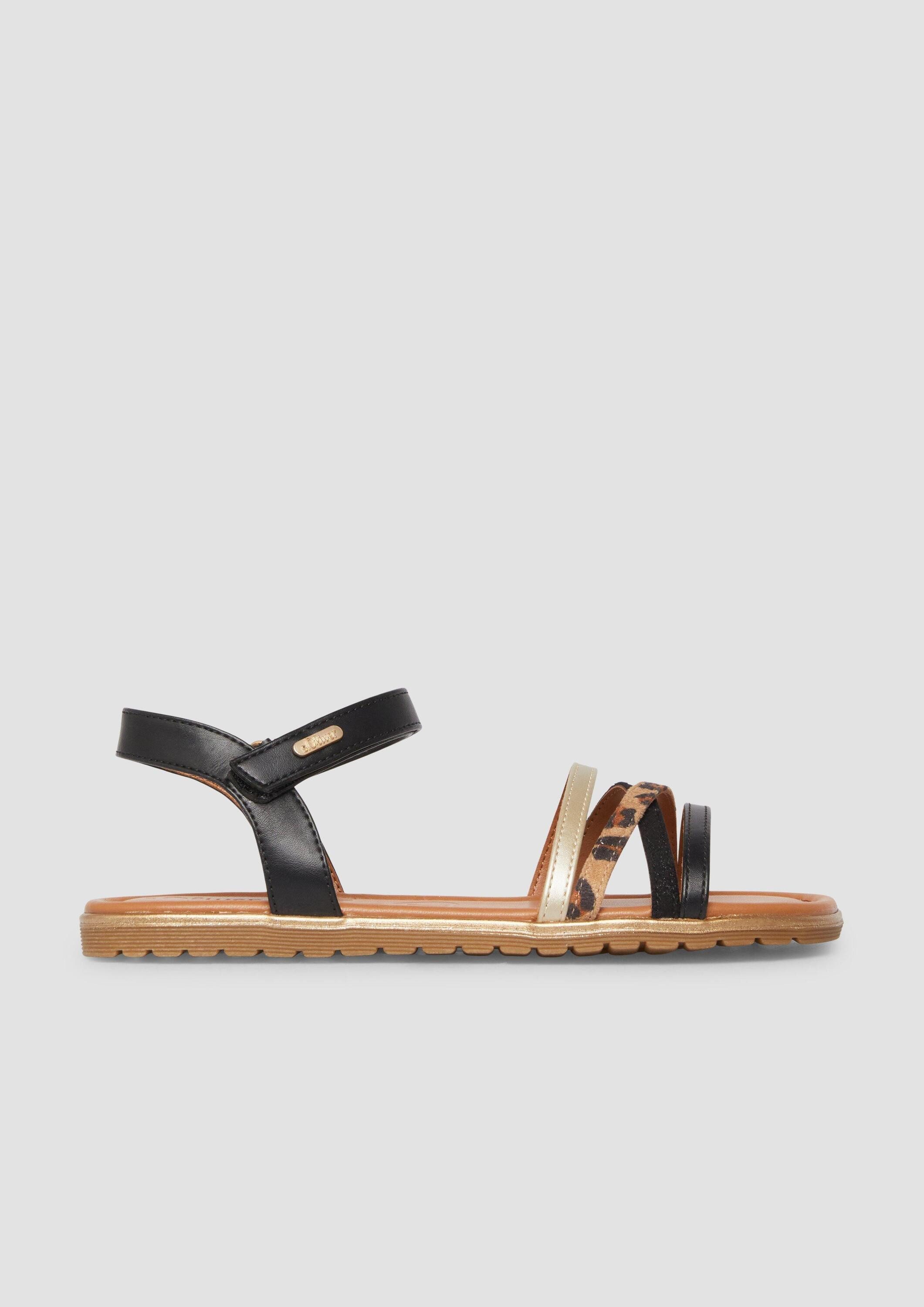 s.Oliver Sandalen Sandale Multicolor-Sandalen in Metallic-Optik