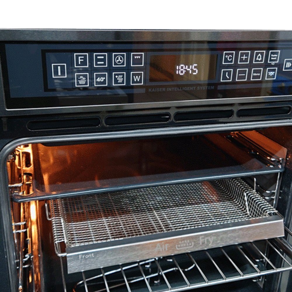 Kaiser Küchengeräte Backofen EH 6306 RS, mit 1-fach-Teleskopauszug, Einbaubackofen,79L 15 Fkt. Grill Air fryer Full Touch