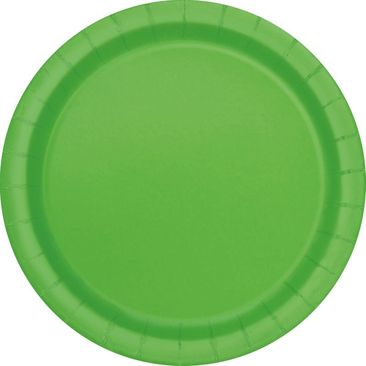 Unique Industries Inc. Pappteller Pappteller Uni Rund ca. 23cmØ/8St. Lime Green/Kiwi