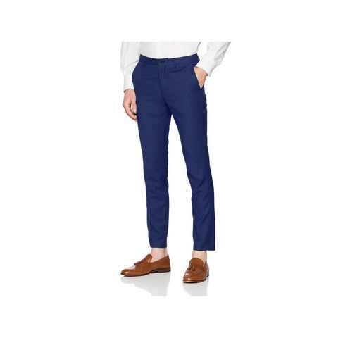 Jack & Jones Anzughose blau regular (1-tlg., keine Angabe)