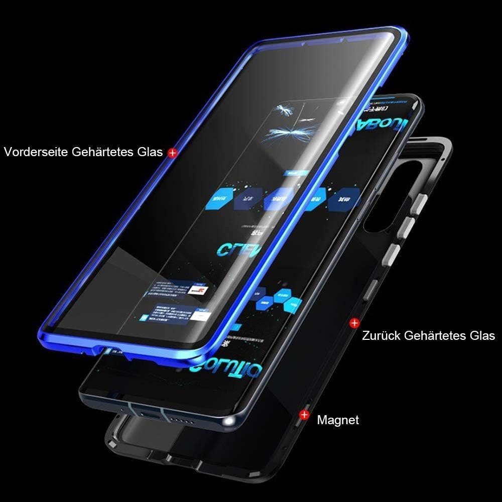 MOUTEN Etui P30 All-in-One-Handyhülle Blau magnetischer Huawei Lite Adsorption mit Für