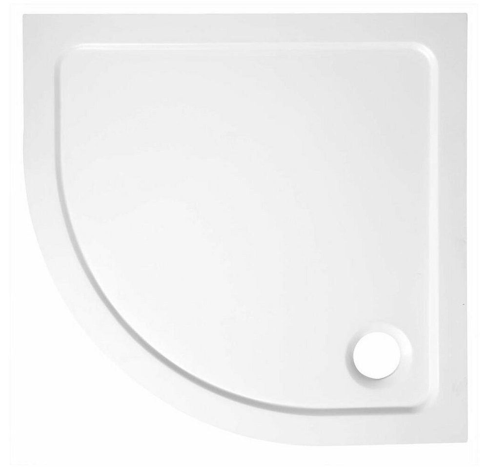 Thumbnail - HAK Komplettdusche Duschkabine Viertelkreis 900x900mm, BRICK Glas,inklusive Duschwanne, BxT: 90x90 cm, Brick Glas