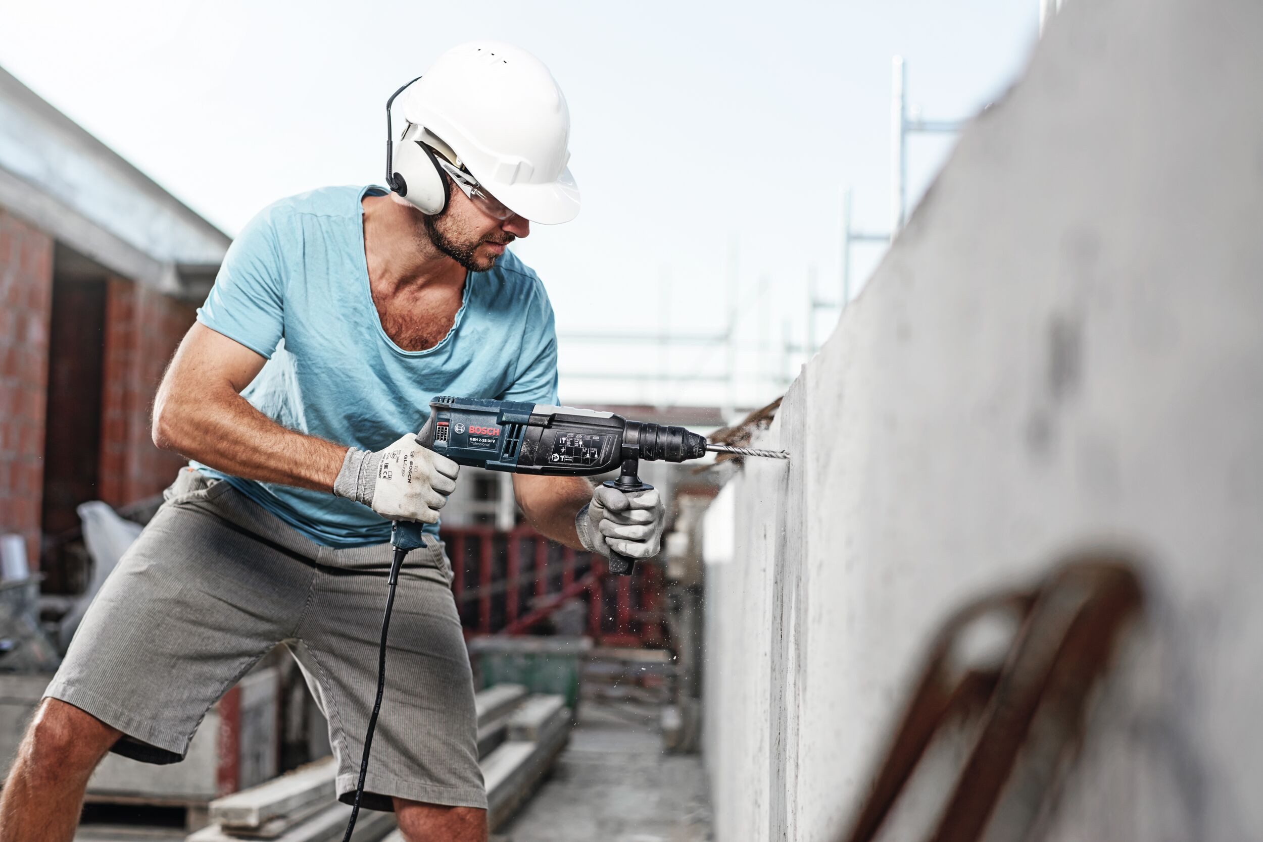 BOSCH Universalbohrer Ecoline SDS plus, (10 Stück), 3 Hammerbohrer, 5 x 50 x 110 mm - 10er Pack