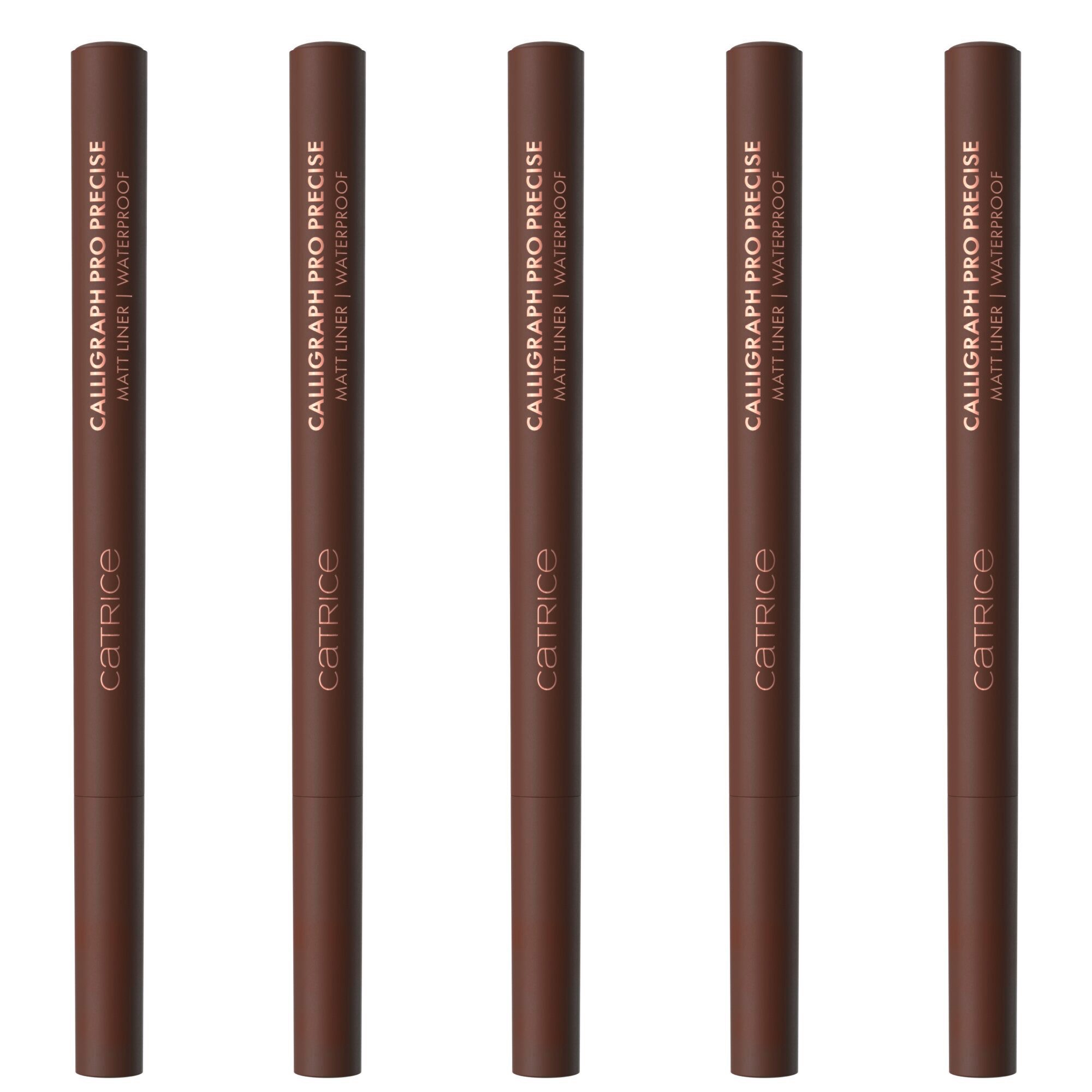 Catrice Eyeliner Calligraph Pro Precise Matt Liner Waterproof, 5-tlg.