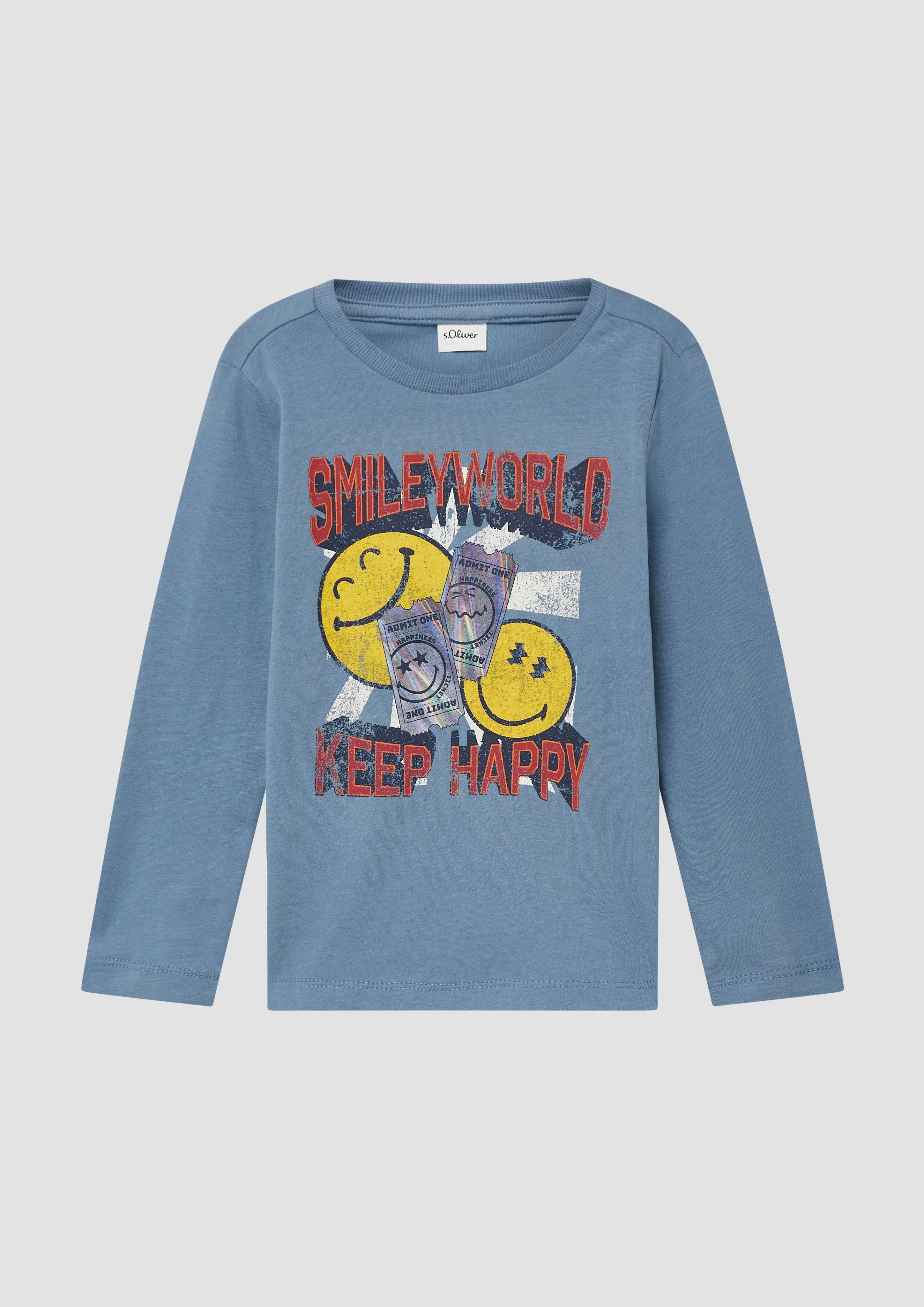 Langarmshirt Jersey-Longsleeve mit Smiley®-Print