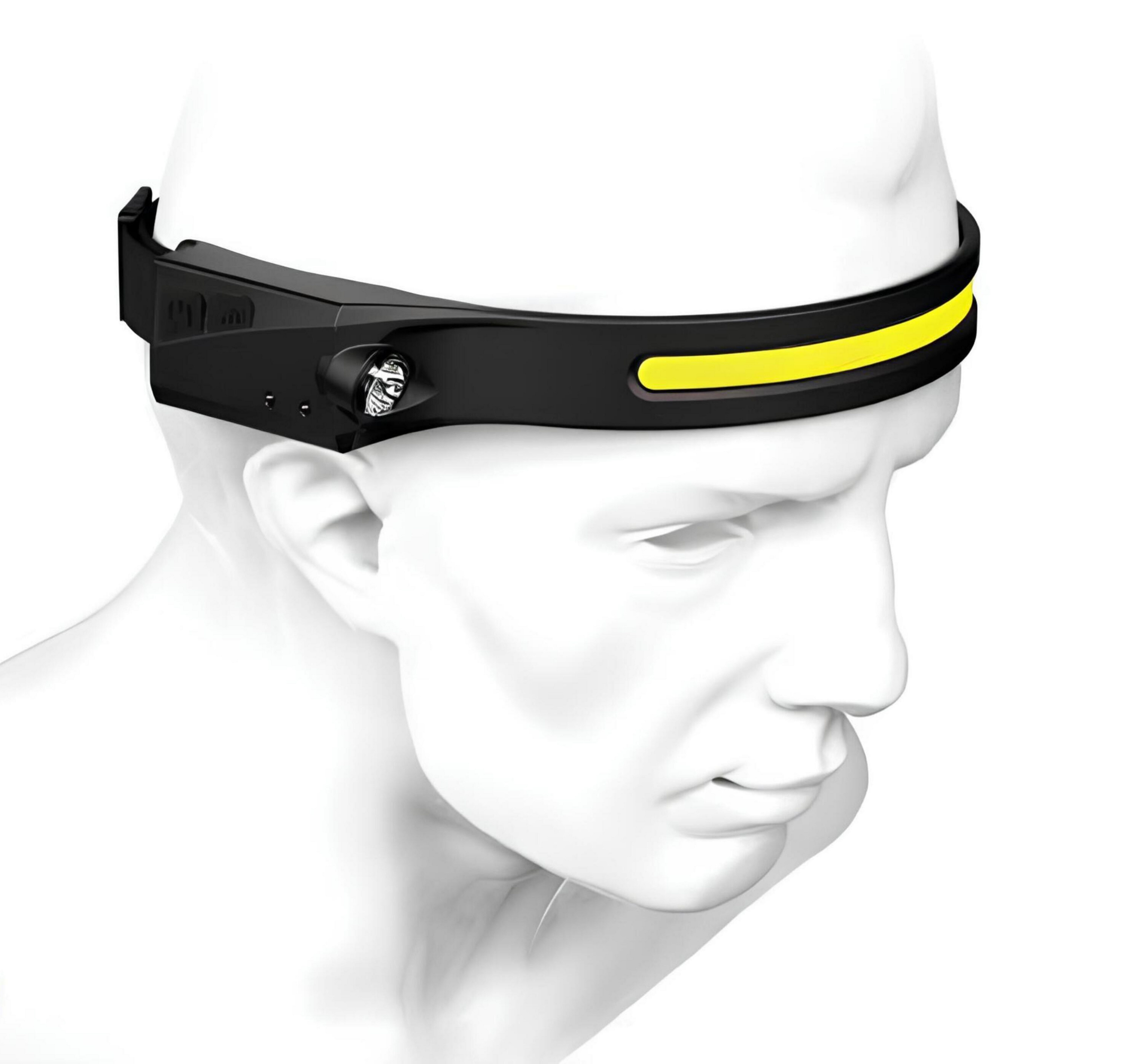 BERG TECTOOL LED Arbeitsleuchte BCL AKKU LED Sensor Stirnlampe 5W+3W, LED fest integriert, 7000 K, zwei verschiedene Helligkeitsstufen