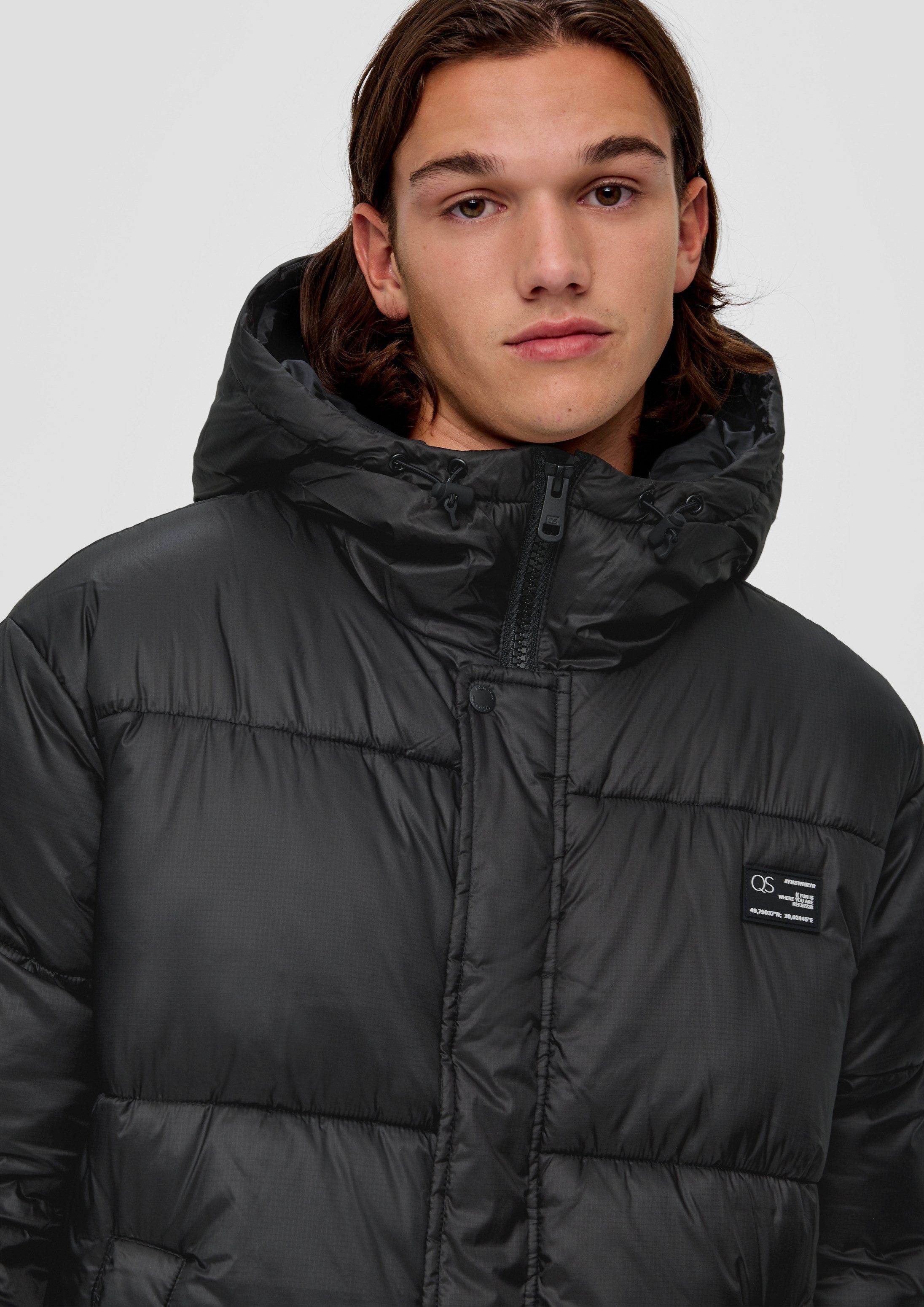 QS Wintermantel Outdoor-Mantel Wärmender Puffer Mantel im Loose Fit