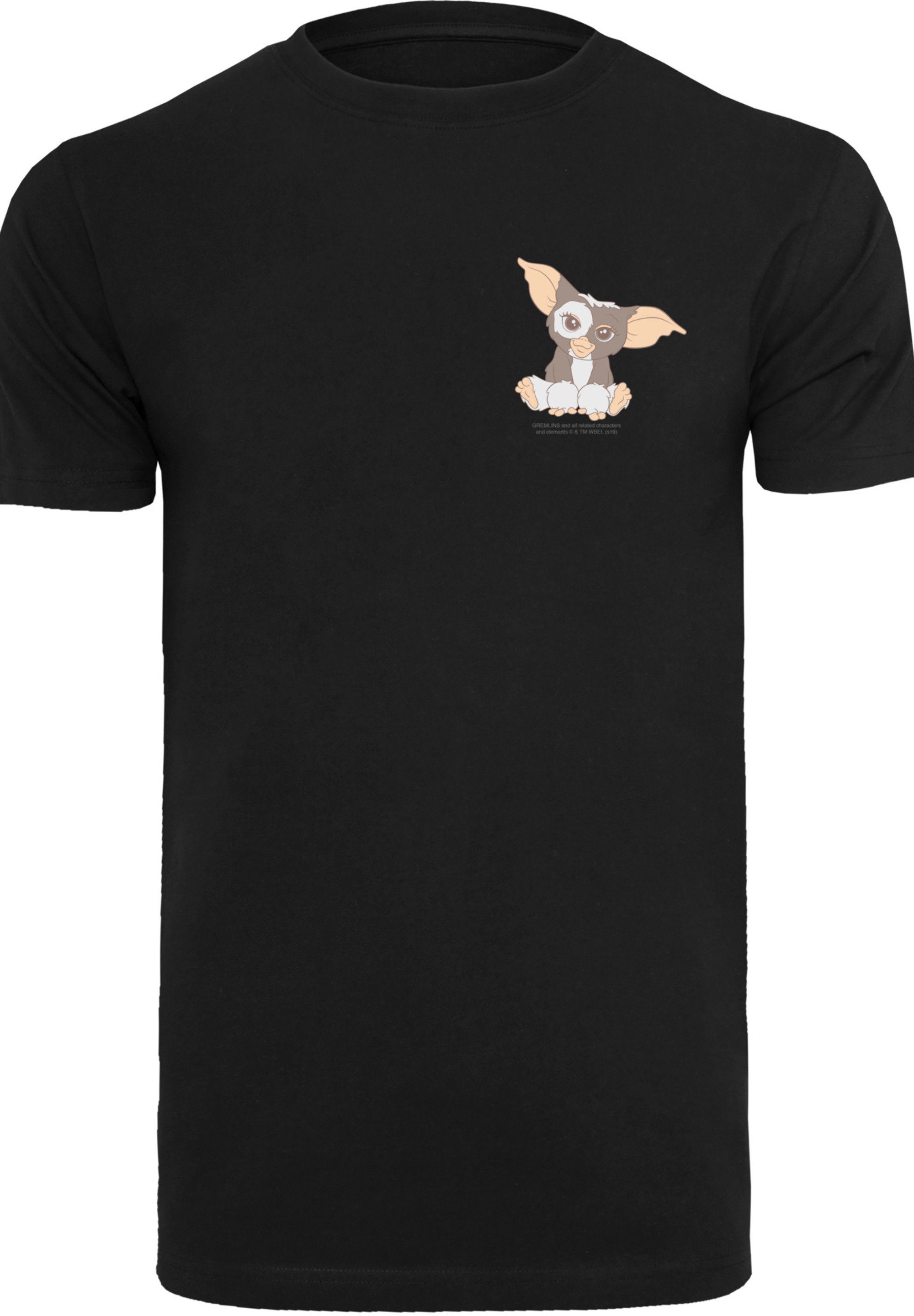 F4NT4STIC Kurzarmshirt Herren Gizmo Chest -BLK and Gremlins with T-Shirt Round Neck (1-tlg) black | 
