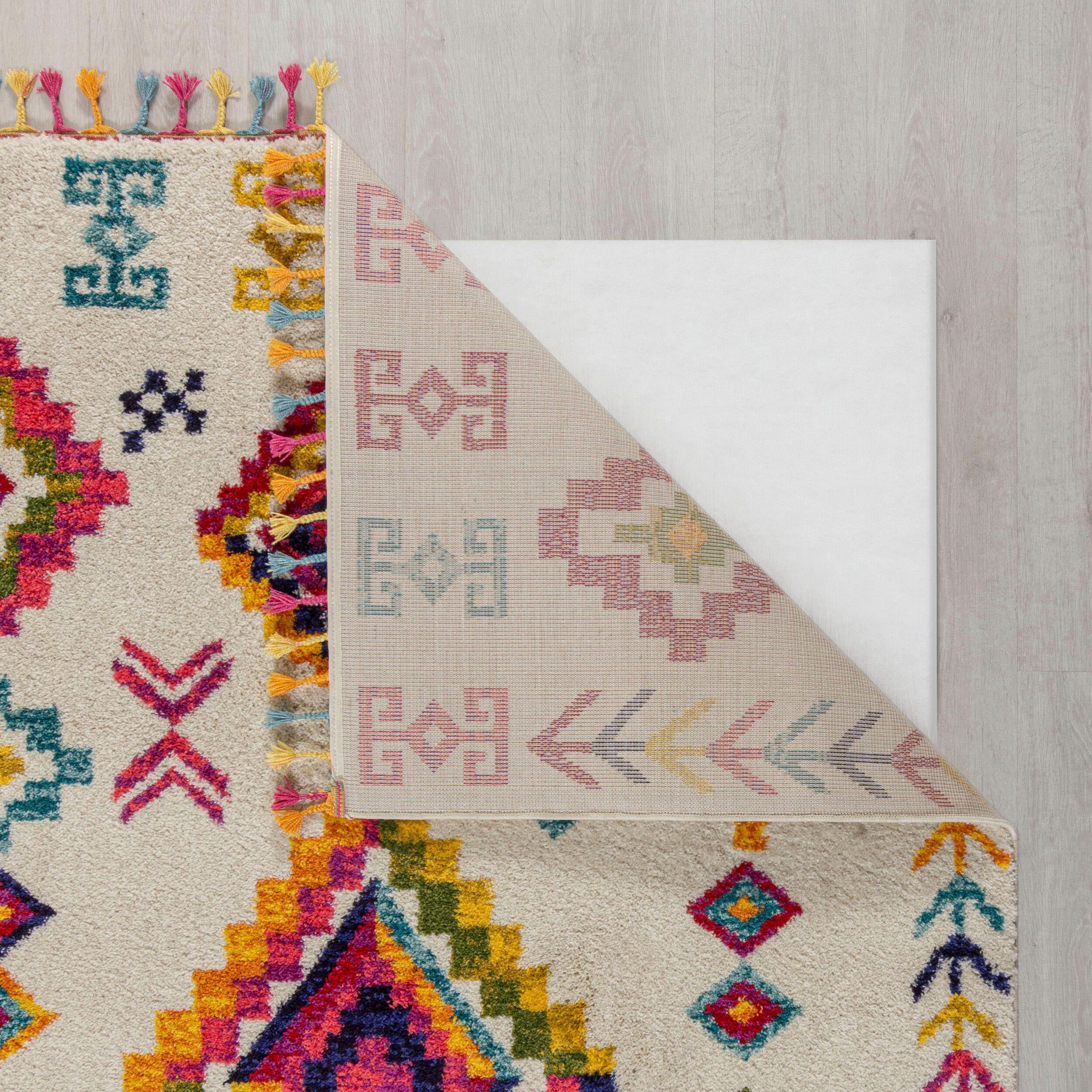 FLAIR RUGS Teppich Nahua, rechteckig, Höhe: 20 mm, Berber-Optik, Wohnzimmer