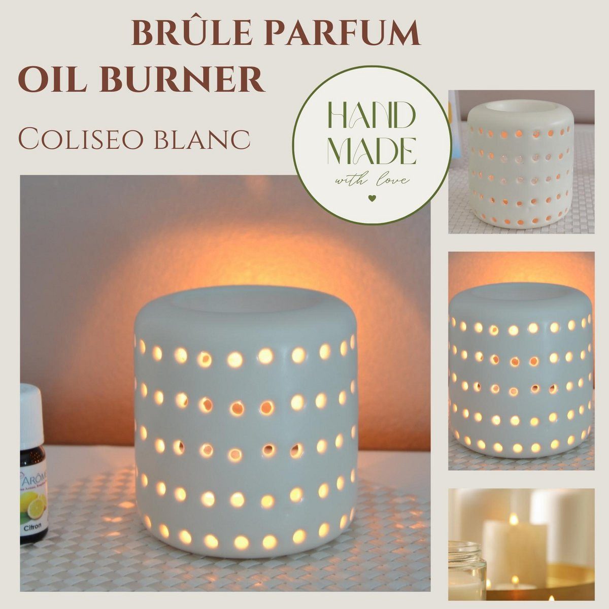 zen' Light Duftlampe Zen'Arôme Duftlampe Coliseo Duftwachs-Brenner Diffuser Ätherische Öle