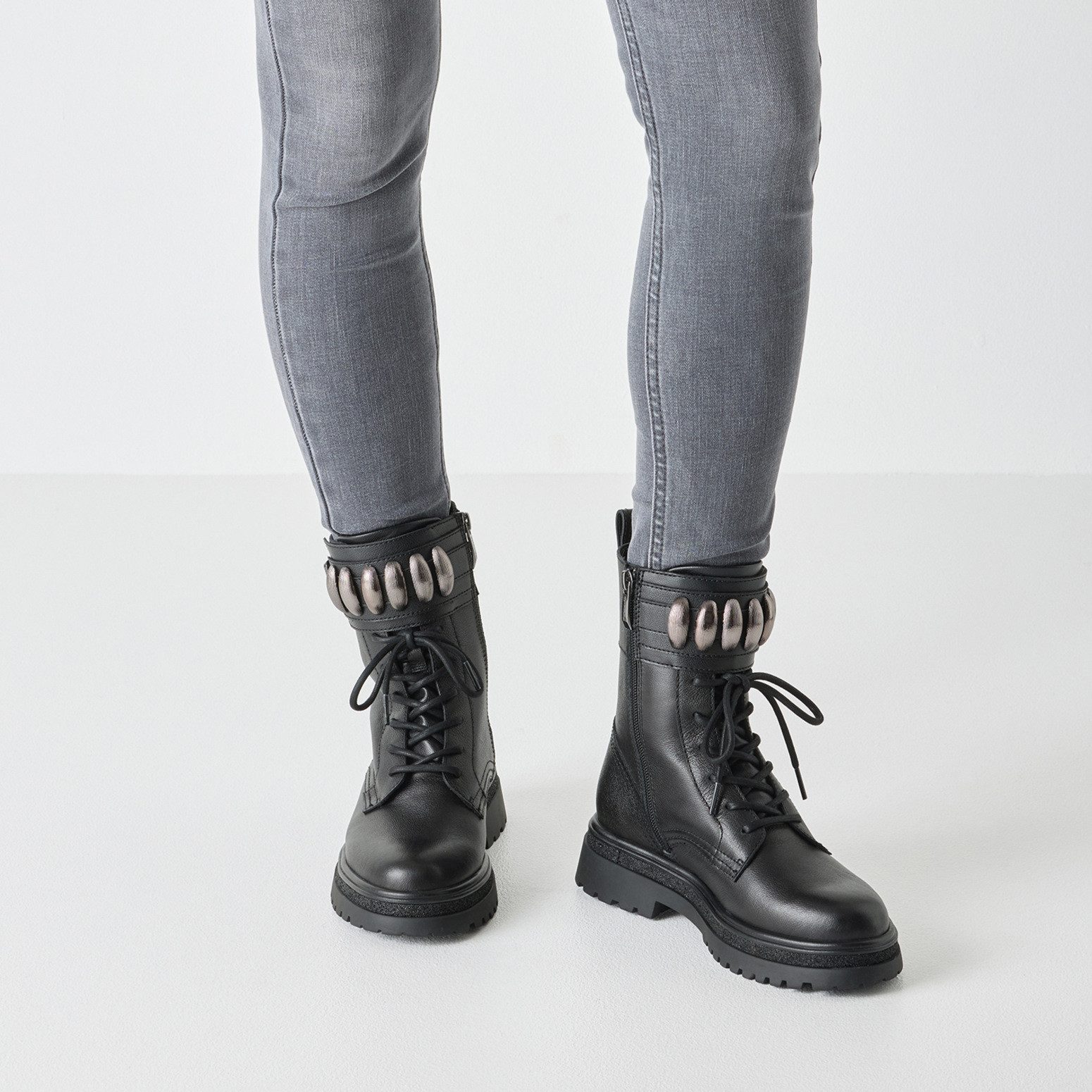 Tamaris Schnürstiefelette, Blockabsatz, Schnürboots mit Schmuckelementen in günstig online kaufen