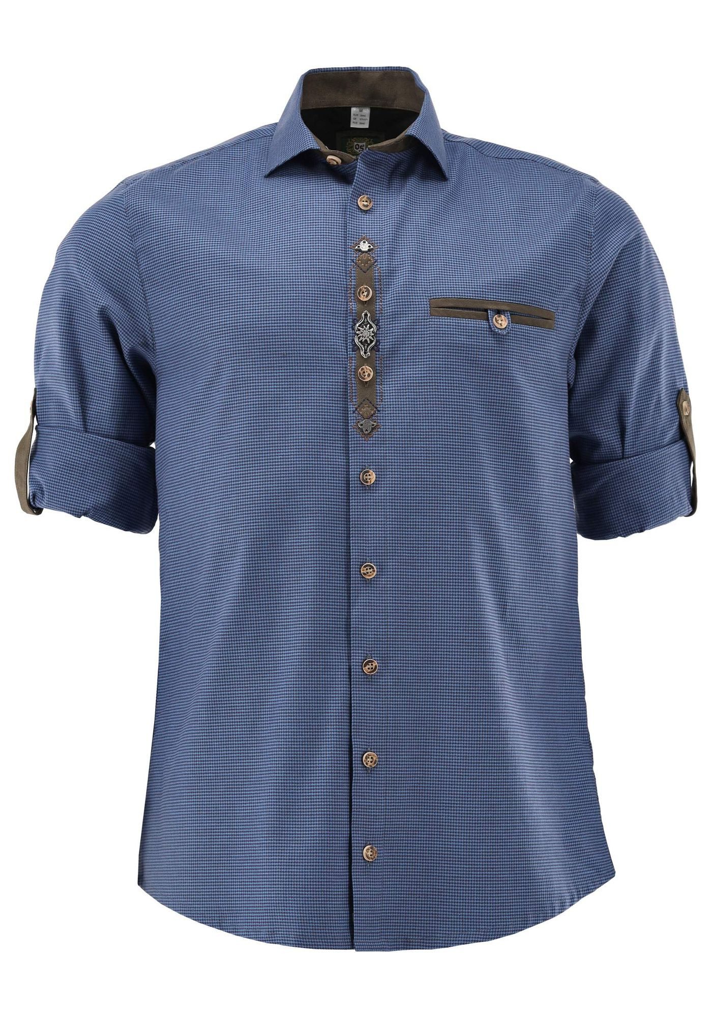 OS Trachten Trachtenhemd Awobu Regular Fit, Haifischkragen, Paspeltasche, S günstig online kaufen