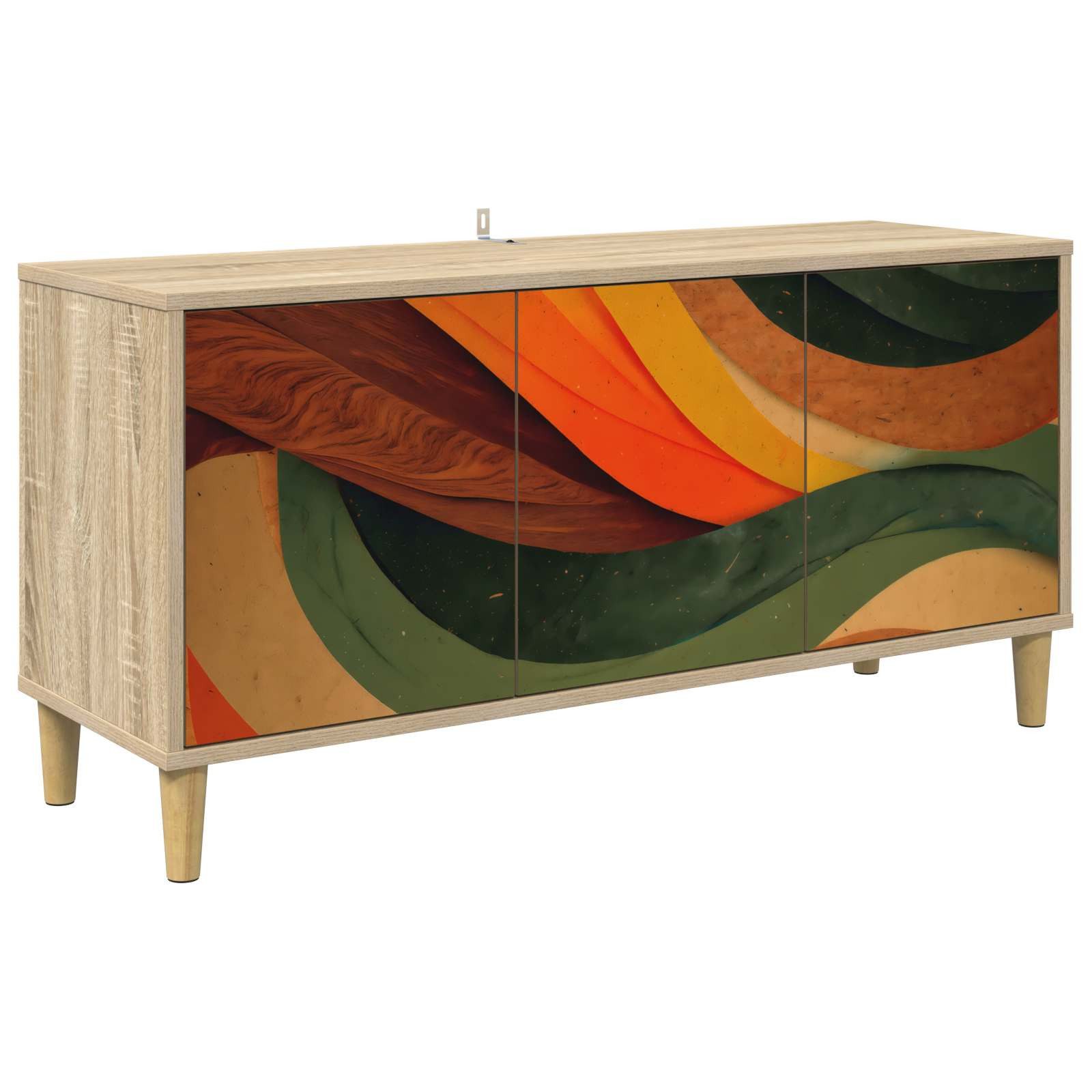 vidaXL TV-Schrank TV-Schrank BONN 102 x 33 x 50 cm Sonoma Holzwerkstoff (1-St)