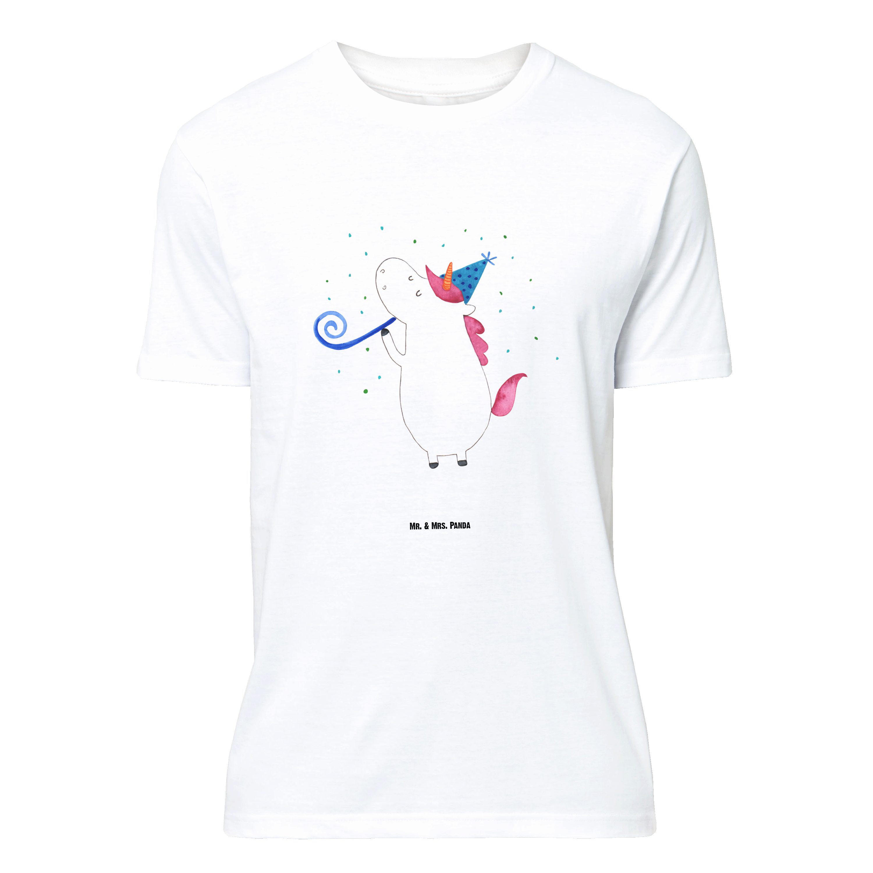 T-Shirt Einhorn Party, Größe XL T-Shirt, Weiß, T-Shirt, Shirt, Unicorn, mit S