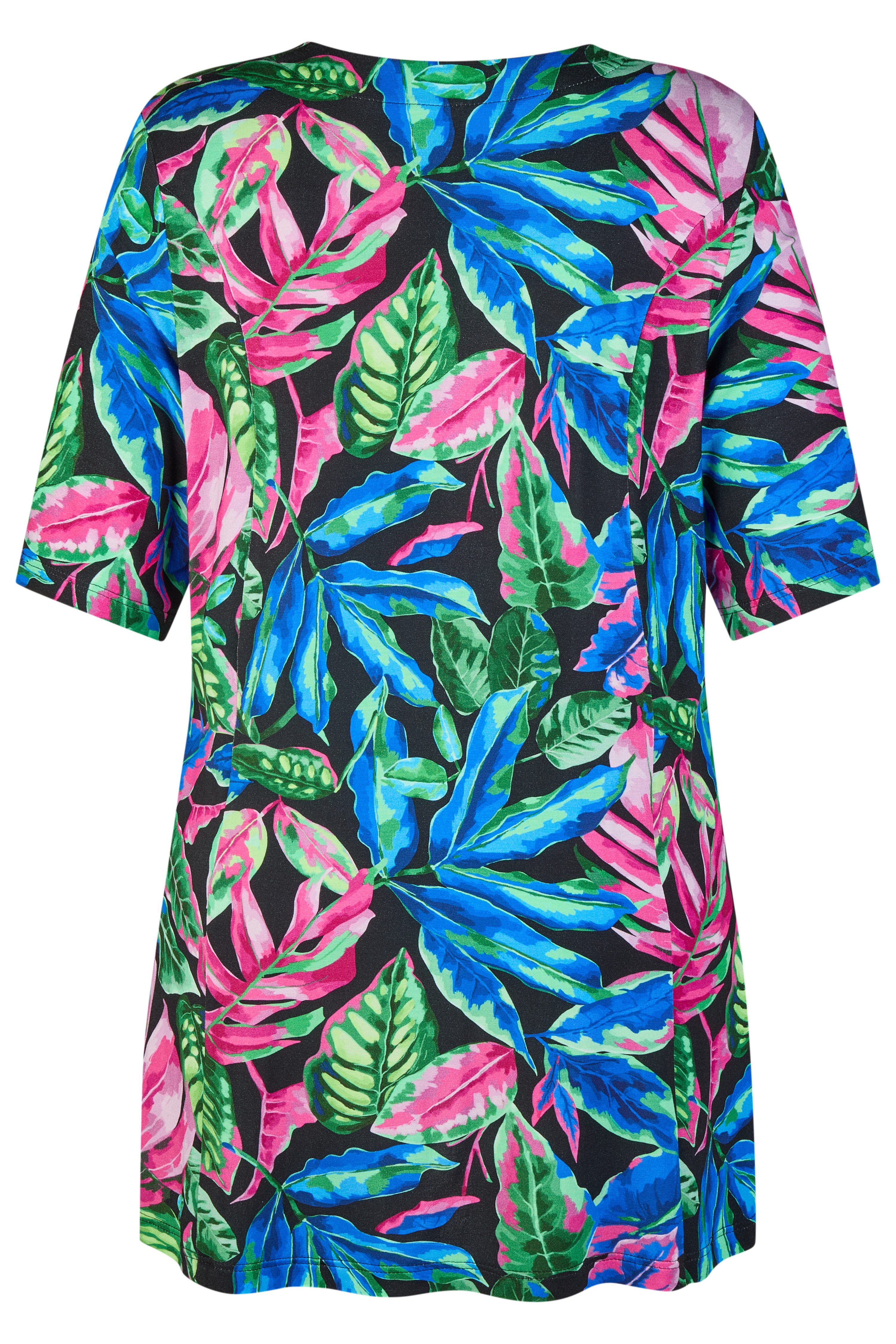 Mona Lisa Longshirt Große Größen Leichtes Sommershirt in A-Linie für schmeichelhafte Passform