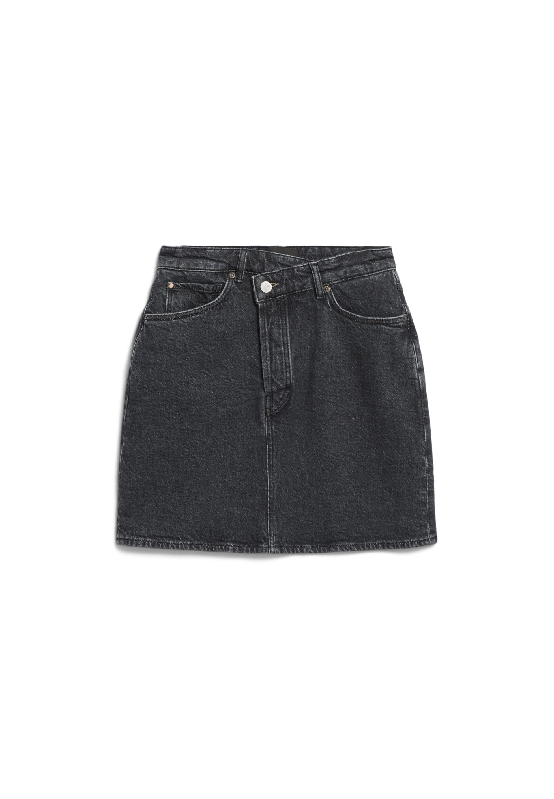 Armedangels Minirock AACAMARI (1-tlg., Regular Fit) Jeansrock Regular Fit aus Bio-Baumwoll Mix