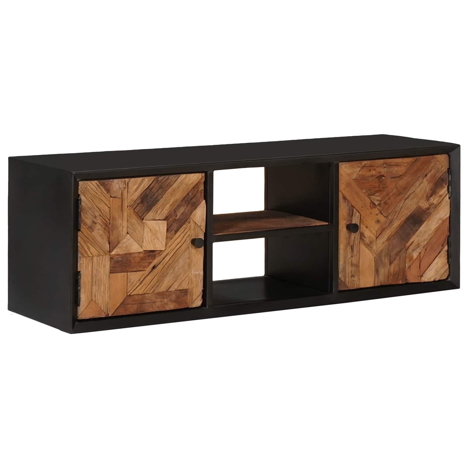 vidaXL Schranksystem TV-Schränk 105 x 30 x 35 cm Massiv Holz und engineered Wood (1-St)