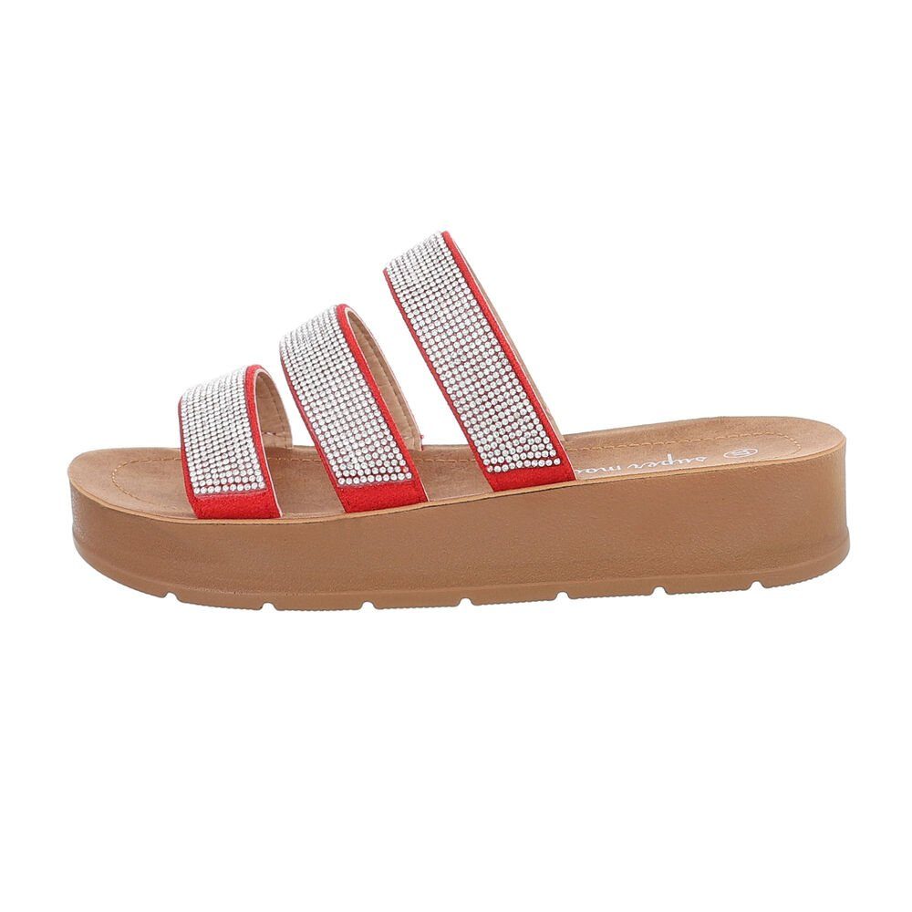 Ital-Design Damen Mules Freizeit Plateausandaletten Flach günstig online kaufen