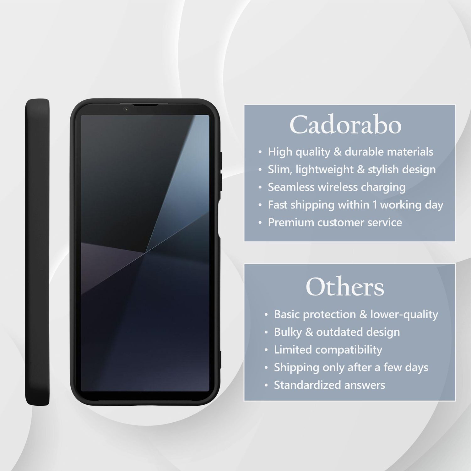 Cadorabo Handyhülle für Sony Xperia 10 VI Hülle Sony Xperia 10 VI, Flexible Hülle TPU Silikon Schutzhülle Back Cover Case